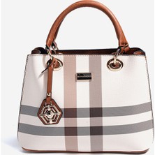 Silver & Polo Silver Polo  Kadın  SP1272-MK48 Sılver Polo El Çantası Krem-Taba