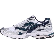 Mizuno Wave Rider 10 Unisex Günlük Giyim Ayakkabısı Beyaz / Lacivert