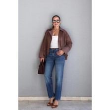 Purple By Banu Mavi Düşük Bel Slim Fit Jean