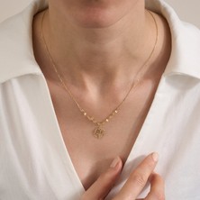 Gold Marley Luna Madalyon Kolye – 14 Ayar Altın