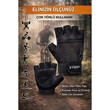 Liggo Hyper Bilek Cırtlı Ağırlık Eldiveni Fitness Eldiveni Bisiklet Eldiveni Sporcu Eldiveni