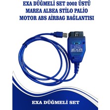 Vgate İcar Vgate EXA Düğmeli Mod Marea Albea Palio Motor Airbag Abs Arıza Tespit Cihazı USB Pc Sürüm