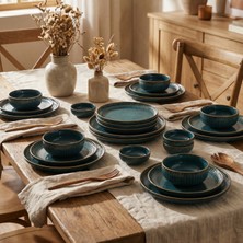 Jumbo Efes Zümrüt Yemek Takımı 16 Parça | Tabak Kase Sosluk Çeyiz Seti