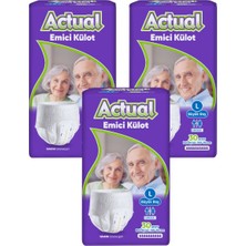 Actual Ikiz Emici Külot Large 30'lu x 3 Adet