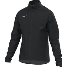 Mizuno Rb Rain Jacket Erkek Sweatshirt Siyah