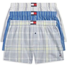Tommy Hilfiger 3p Woven Boxer Prınt Erkek Pembe Boxer - UM0UM03898