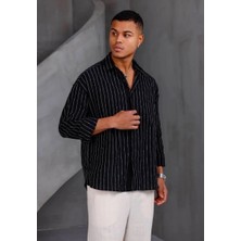 Çizgili Oversıze Gömlek