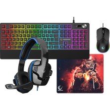 Rampage KM-9858 Jazzy V2 Klv Sn-R9 Kulkalık 30350 Mousepad Bygamex 4 In 1 Oyuncu Seti