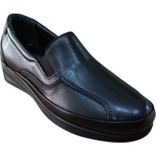 Palovit 064 Kadın Hakiki Deri Anatomik Comfort Günlük Ayakkabı Siyah