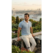 Modi Green Desenli Erkek Günlük Stil Kısa Kollu - %100 Pamuk Akrilik Triko Tişört
