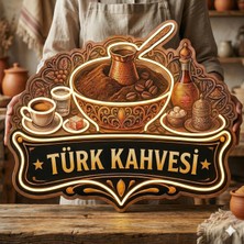 Neonled Türk Kahvesi Baskılı Neon LED Dekoratif Aydınlatma