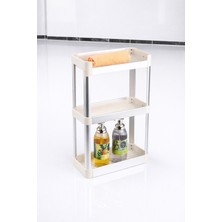 3 Katlı Alüminyum Banyo Köşeliği Şampuanlık