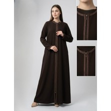 Nazife  Kadın Büyük Beden Ferace Petek Kumaş Anne Ferace/pardesü