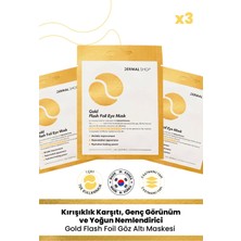 Dermal 3 Katmanlı Altın Göz Maskesi 3 Adet Tüm Ciltler İçin Besleyici ve Yaşlanma Karşıtı