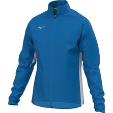 Mizuno Rb Rain Jacket Erkek Sweatshirt Mavi