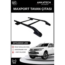 Ankatech Mıtsubıshı L200 Siyah Ara Atkılı Maxport Tavan Çıtası Tüm Modeller