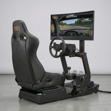 Pxn Profesyonel Yarış Simülatörü Kokpiti + Innocn 34" Ultrawide OLED 165Hz Curved Gaming Monitör Seti