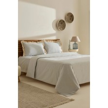 Kaşmir Home Lisa %100 Pamuk Çift Kişilik Nevresim Takımı Gri