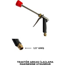 Tetikli Ilaç Pompa Tabancası Uzun Tip - Traktör Arkası Ilaçlama Makinesi Için 1/2" Girişli