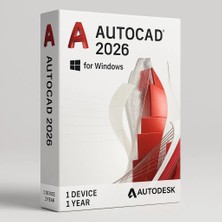 Autodesk AutoCAD 2026 (Windows) - 1 PC 1 Yıl Autodesk Key Full Sürüm