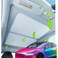 Ramm Tesla Model Y Manuel Açılabilir Tavan Perdesi - Gri