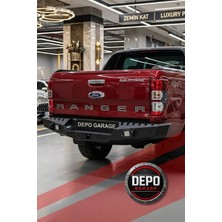 Depo Garage Ford Ranger Tam Uyumlu Lazer Kesim Metal Arka Tampon