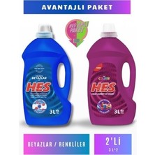 Hes Sıvı Çamaşır Deterjanı Beyazlar + Renkliler