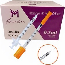 Floraison Medikal Micro Fine Enjektör 32G 8mm 0,3 ml   100 Adet / Kutu