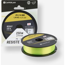 Decathlon Caperlan Fluoro Kaplamalı Balıkçılık Misinası - 250 M - Neon Sarı - Resist Fluo