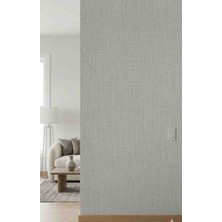 Oskar Açık Gri Hasır Desenli Silinebilir Duvar Kağıdı 5 Metrekare