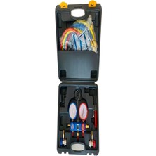 Ayscore Gaz Manifold Çift Saatli Çantalı Hortumlu (22-404-134-410)