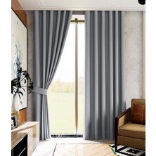 Nivemes Home Gri Blackout Düz Karartma Güneşlik Apm