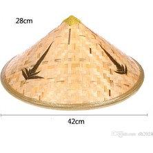 Ttt Naturel Renk Cambodia Kamboçyalı Vietnam Şapkası Pvc Hasır