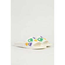 United Colors Of Benetton Beyaz Kadın Terlik BN-1440