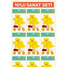 Wesank 10’lu Sanat Seti – S?n?f Etkinli?i – Etkinlik Seti – Keçe Ay?c?k Yap?m Seti – Örgü ?pli?i ve Dolgu