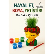Wesank Kız Saksı Çim Kiti – Hayal Et, Boya, Yetiştir!