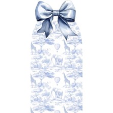 Nice Events Mavi Safari Temalı Kurdeleli Set Arka Fon Ayaklı Pano 180X80