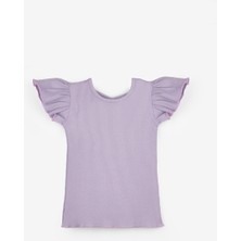 Le Mabelle Lila Arkası Çapraz Biyeli Kız Çocuk Tişört - Julie