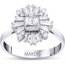 Makdis Pırlanta 0.45 Karat Baget Pırlanta Yüzük