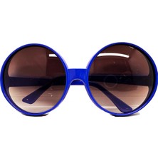 Ttt Yuvarlak Yeşilçam 80 Li 90 Lı Yıllar Parti Gözlüğü Retro Mavi Renk