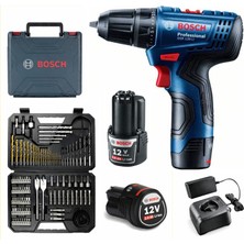 Bosch Gsr 120 Li Darbesiz 2 Ah Çift Akülü Vidalama ve Bosch V-Line 103 Parça Uç Seti