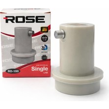 Rose RO-100 Unıversal Single Lnb 0,1db  Full Hd 4K Uyumlu Tek Çıkışlı Uydu Lnb