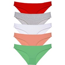 Royaleks 5 Adet Süper Eko Set Likralı Kadın Slip Külot 518