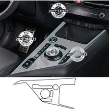 Ael-Tech Kia Niro Uyumlu Vites Etrafı Piano Black TPU Koruyucu 2022-2024 Uzun Ömürlü Koruma