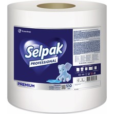 Selpak Pro Premium Jumbo Kağıt Havlu 510 Metre 2 Katlı Profesyonel Endüstriyel