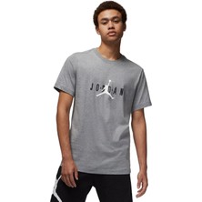 Nike Jordan Air Stretch Short Sleeve Tee Mens T-Shirt Erkek Günlük Tişört Gri