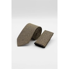 İmza Sarı - Lacivert Desenli 6 cm Kravat 1090260110