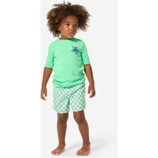 Decathlon Çocuk Kısa Kollu Uv Korumalı Tişört - Yeşil - 100
