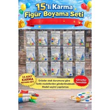 Wesank 15’li Boyama Seti – Eğlenceli Aktivite Paketi - (Boya ve Fırçalı Ful Set)