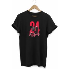 Modi Green Baskılı Unisex Günlük Stil Siyah 24 Kasım Öğretmenler Günü Tişört